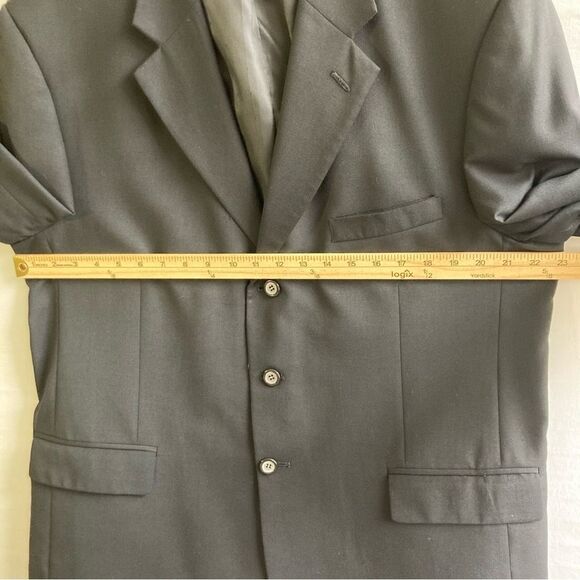 Ferretti Uomo Black Suit Jacket Blazer Wool Men’s 44S Sports Coat - Picture 15 of 16